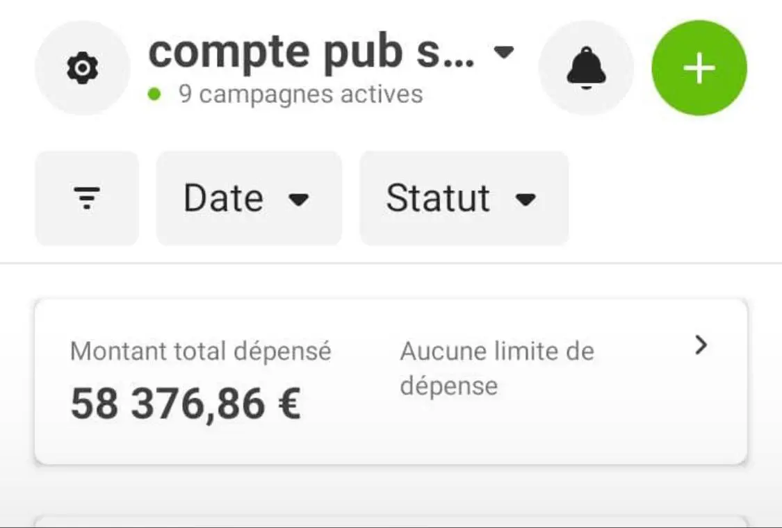 Résultats CA